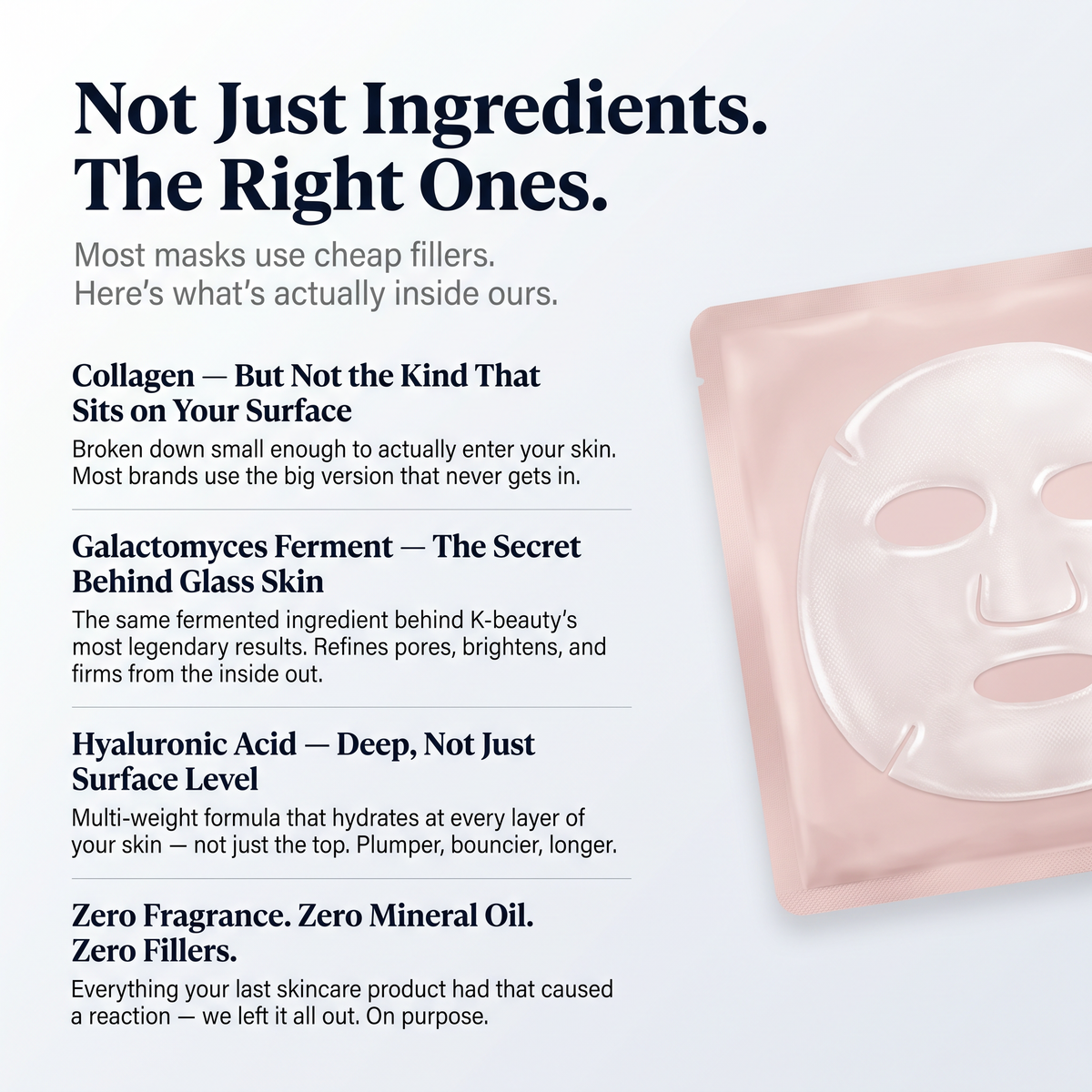 Not just ingredients — what's inside the Nuvoca hydrogel mask